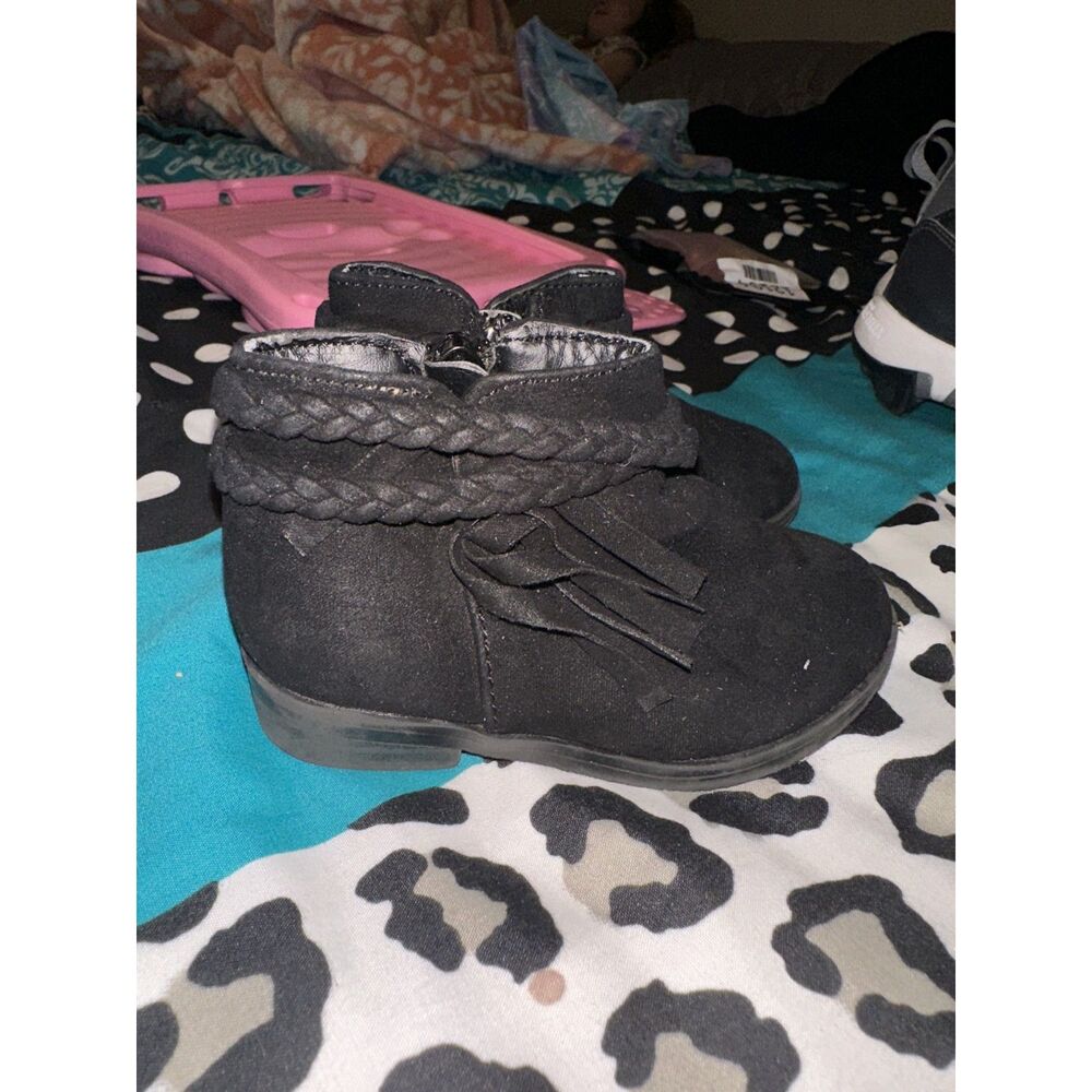 Jumping Beans Yara Toddler Girls Ankle Boots Size 5 Toddler Faux Suede